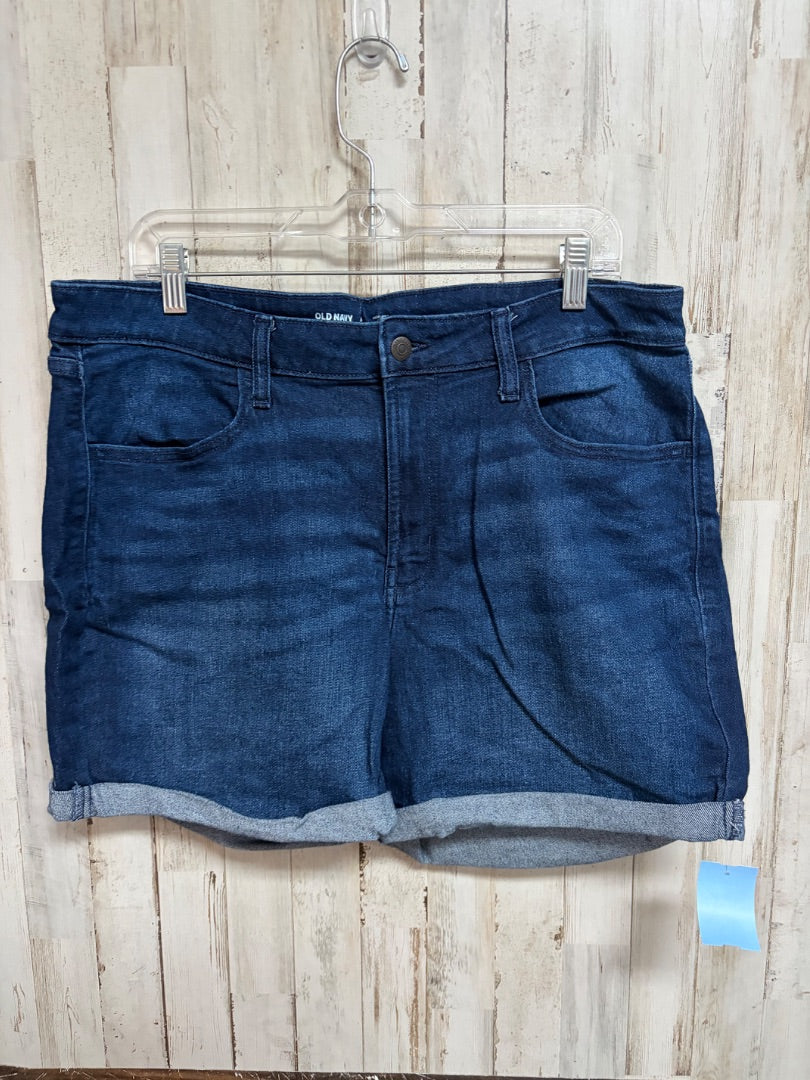 DENIM OLD NAVY SZ 16 WOW CUFF SHORTS, LADIES XL