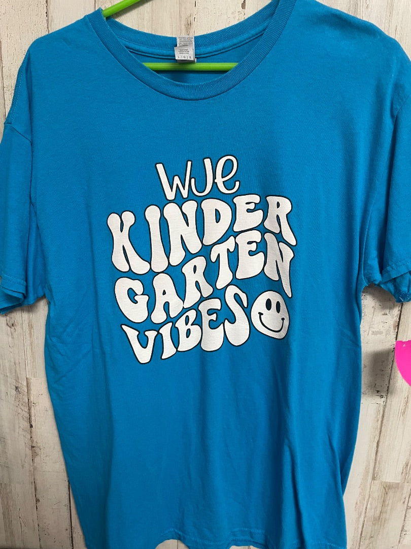 BRIGHT BLUE GILDAN WJE KINDER TEE, LADIES L