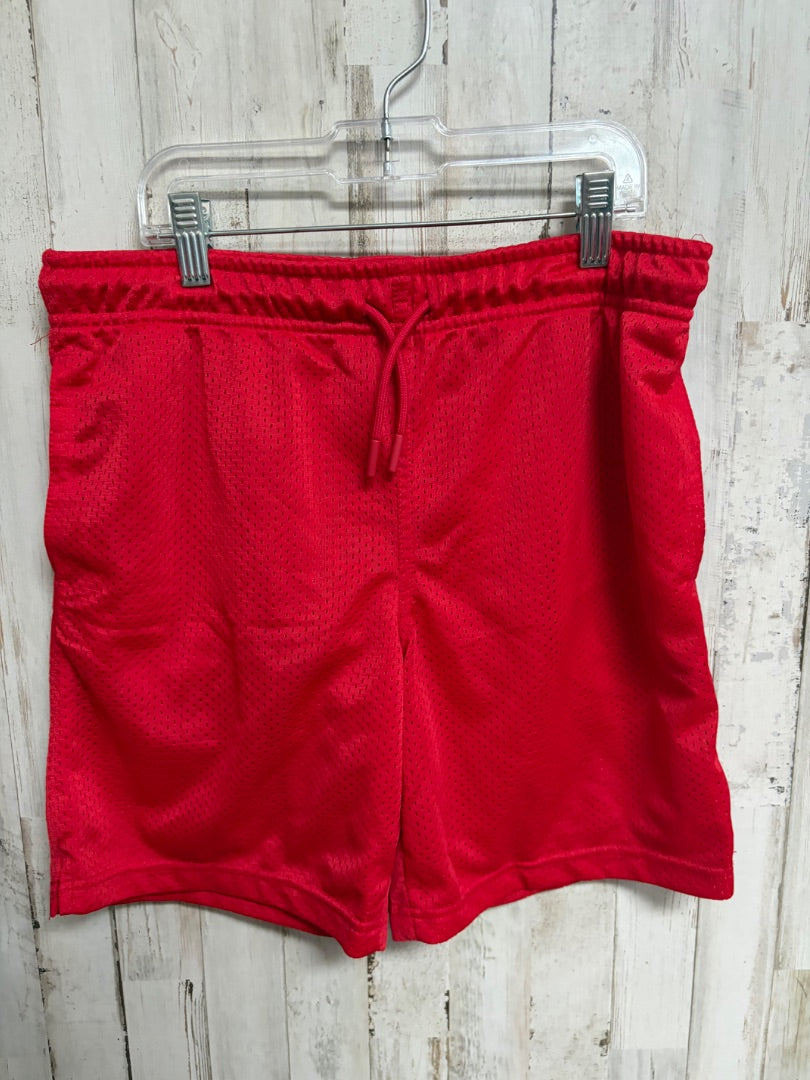 RED ATHLETIC WORKS MESH DRAWSTRING SHORTS, BOY 10/12 HUSKY