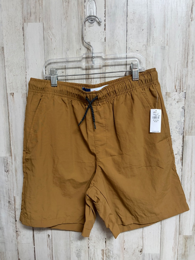 TAN OLD NAVY NEW DRY FIT SHORTS, BOY 14/16 HUSKY