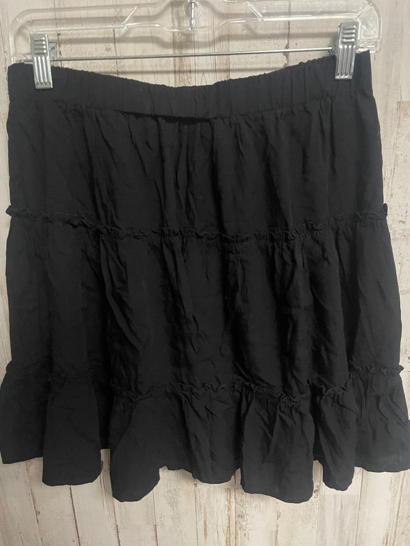 BLACK SHEIN TIER SKIRT, LADIES L