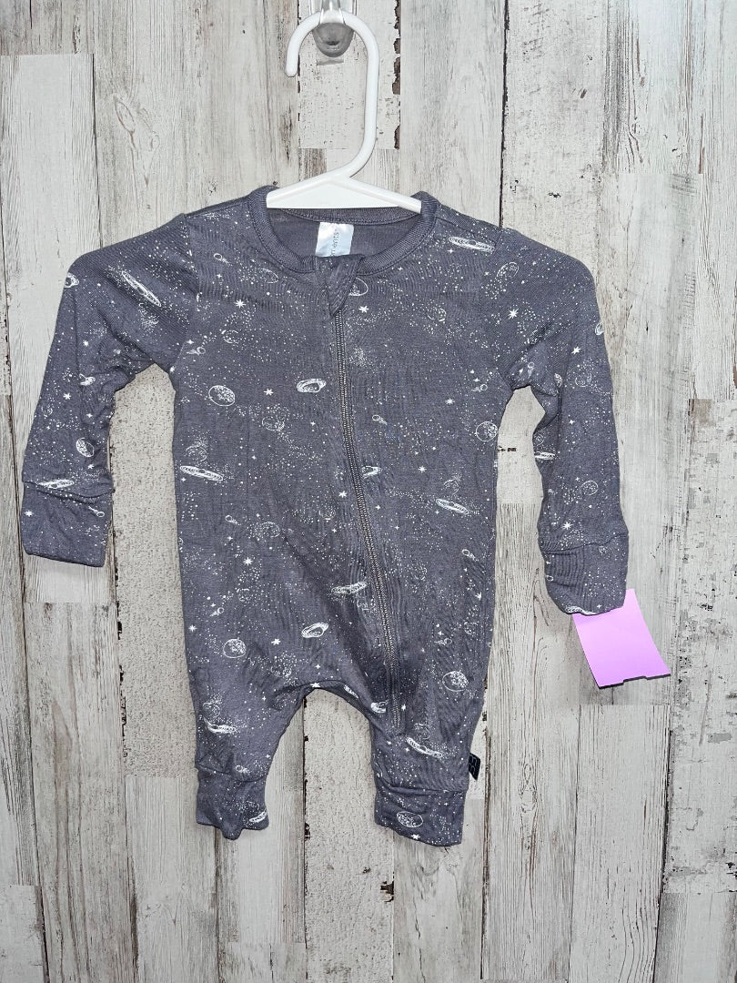 GREY MODERN MOMENTS SPACE ZIP SLEEPER, BOY NB