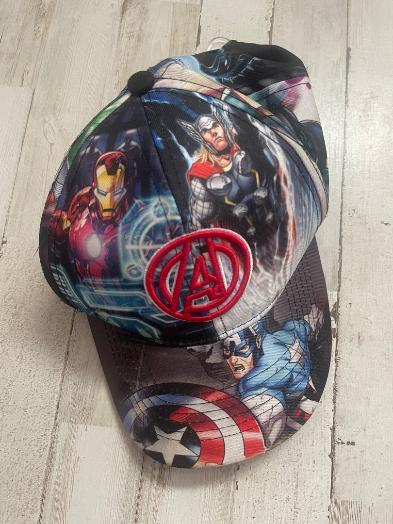 BLACK MARVEL AVENGERS CAP, TODDLER