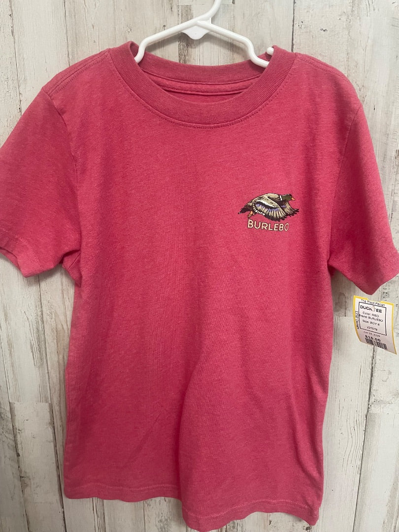 RED BURLEBO DUCK TEE, BOY 8