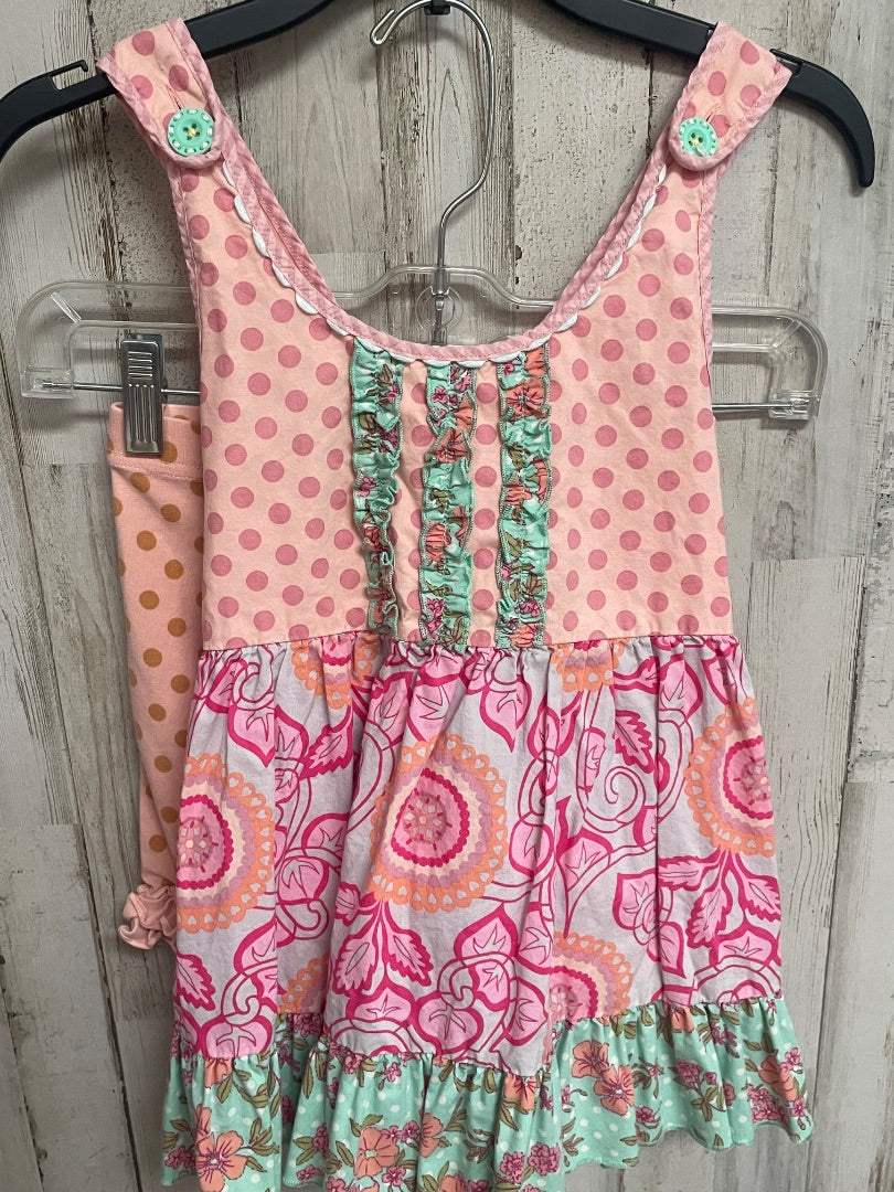 PEACH MATILDA JANE FLORAL DOTTED 2PC SET, GIRL 8