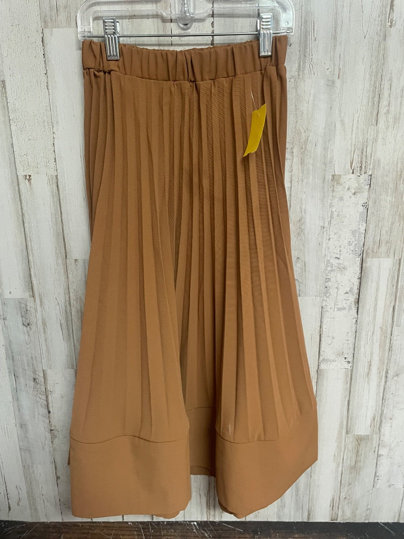 BROWN SHEIN PLEATED LONG SKIRT, GIRL 9