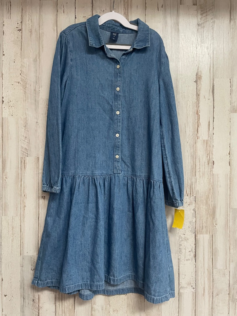 14 GAP CHAMBRAY BUTTON UP DRESS