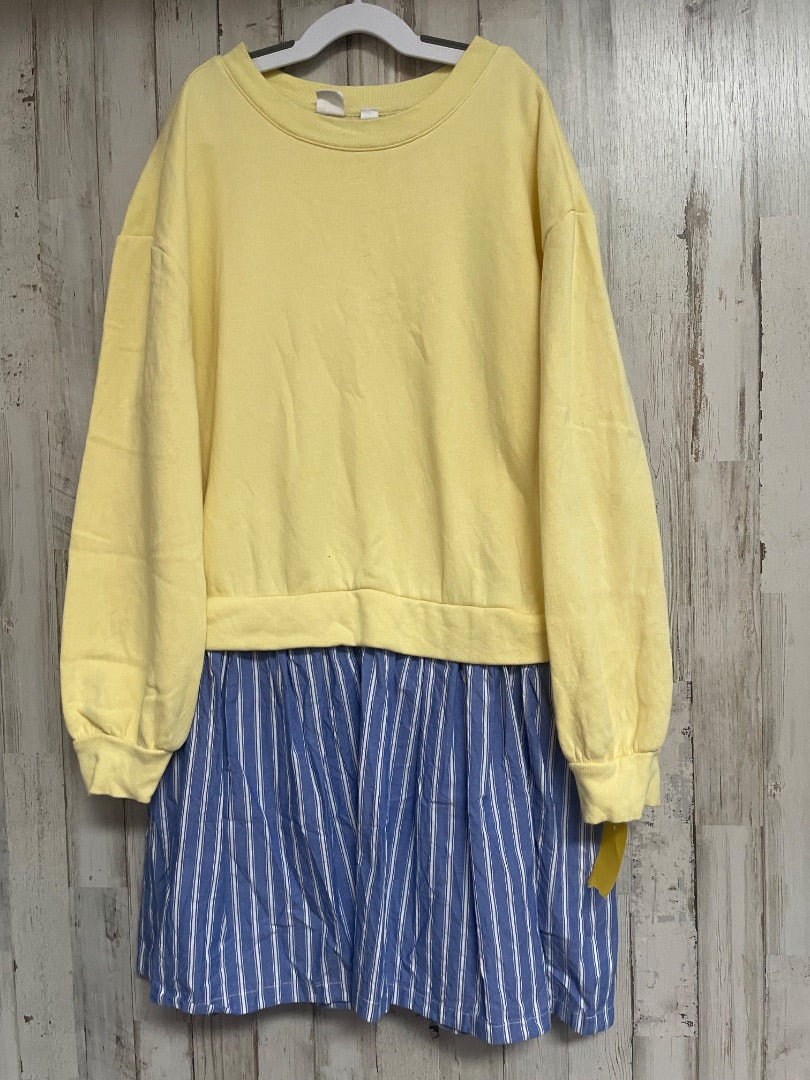 YELLOW GAP SWEATSHIRT DRESS, GIRL 14