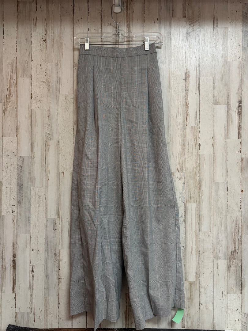 BLACK FREE MART PULL ON PLAID PANTS, LADIES M