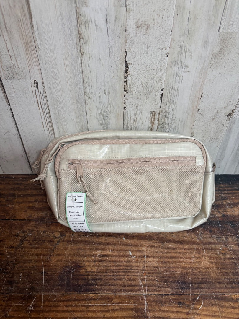 TAN CALPAK TERRA SMALL SLING BAG