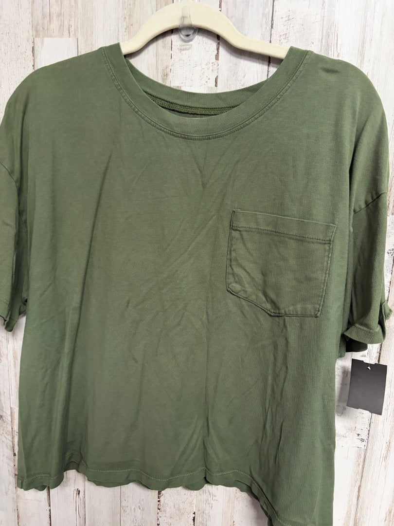 OLIVE TIME AND TRU CROP POCKET TEE, LADIES XL