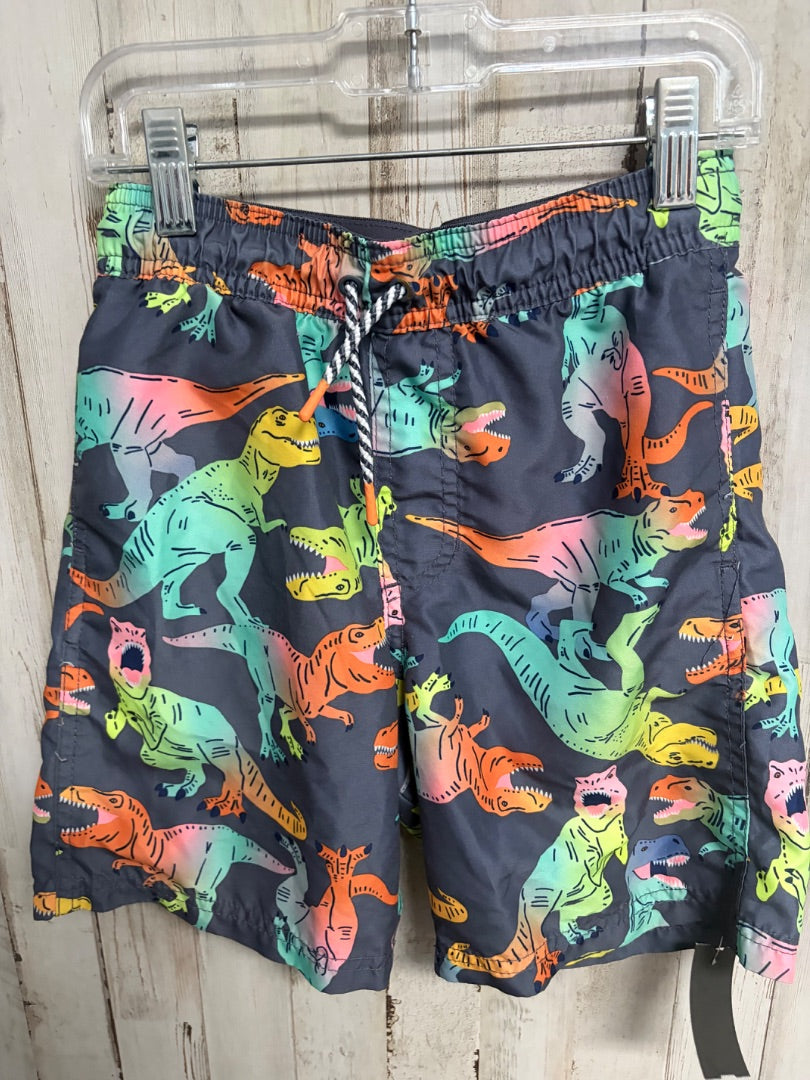 GREY CAT & JACK DINO SWIM TRUNKS, BOY 8/10