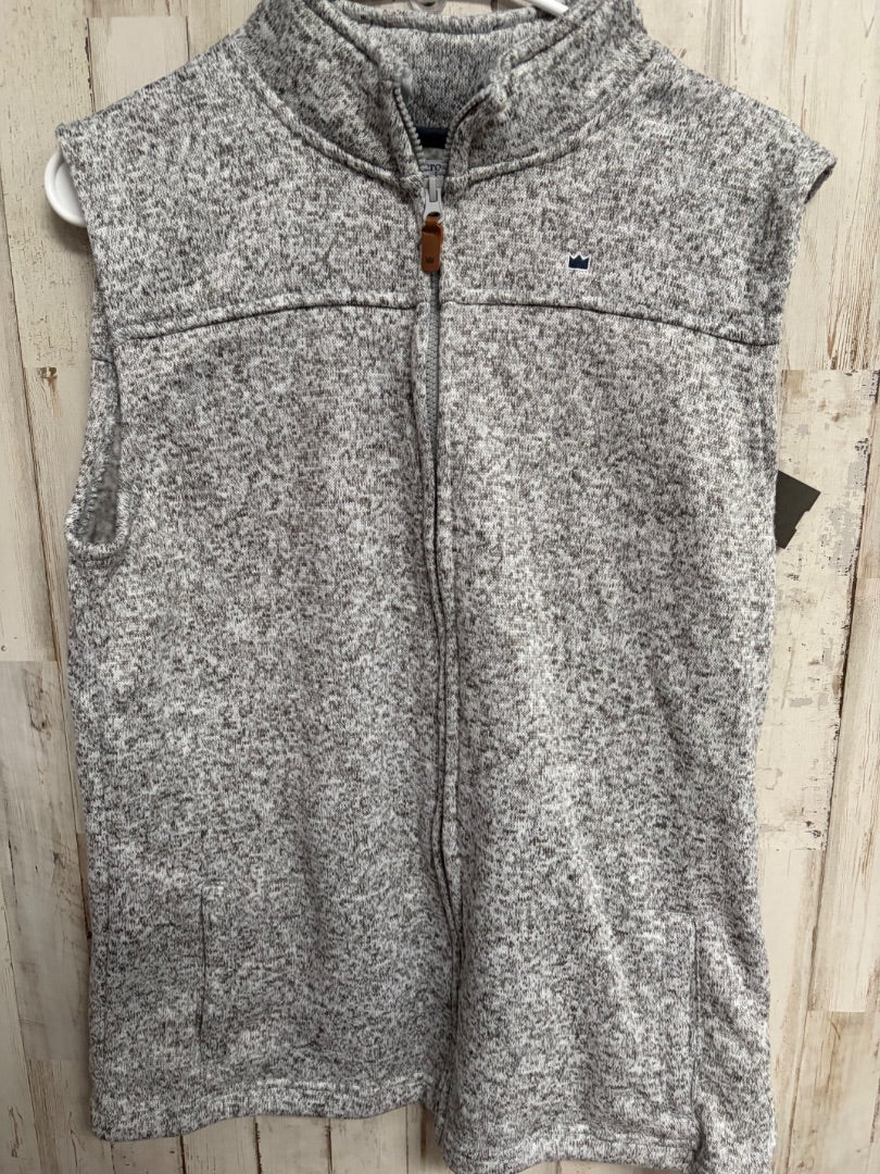 GREY CROWN & IVY KNIT ZIP VEST, BOY 16/18