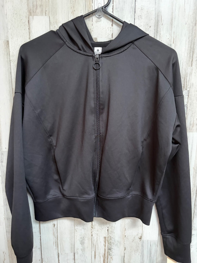 BLACK YOGALICIOUS ZIP DRY FIT HOODIE, LADIES M