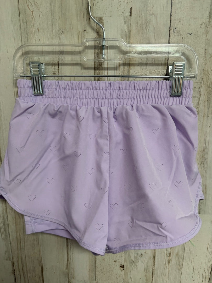 LILAC YOGALICIOUS HEART DRY FIT SHORTS, GIRL 7/8