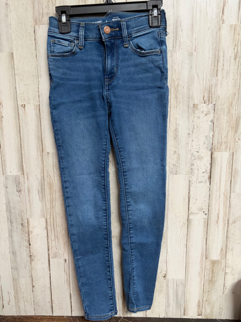 MED DENIM OLD NAVY ROCKSTAR JEGGINGS, GIRL 8