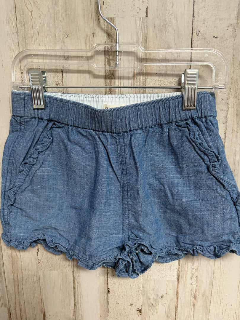 DENIM CREW CUTS RUFFLE CHAMBRAY SHORTS, GIRL 8