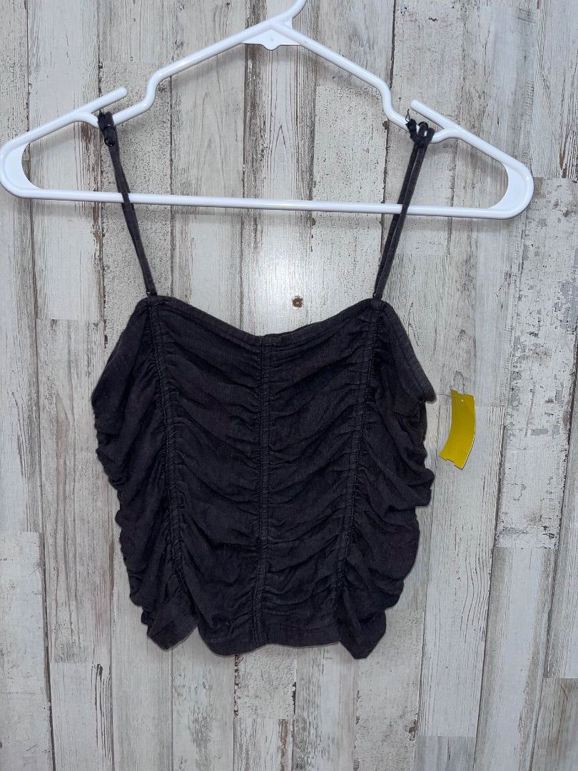 BLACK FREE PEOPLE SCRUNCH TANK, LADIES XS