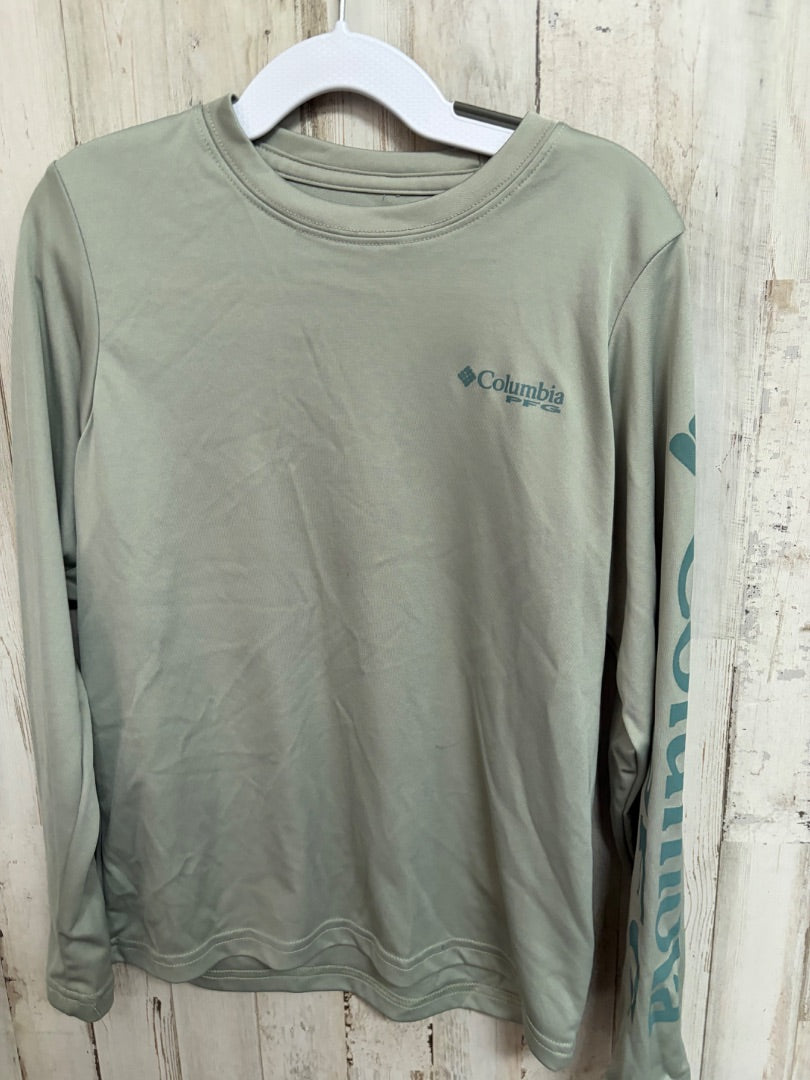 OLIVE COLUMBIA LOGO DRY FIT LONG SLEEVE, BOY 8