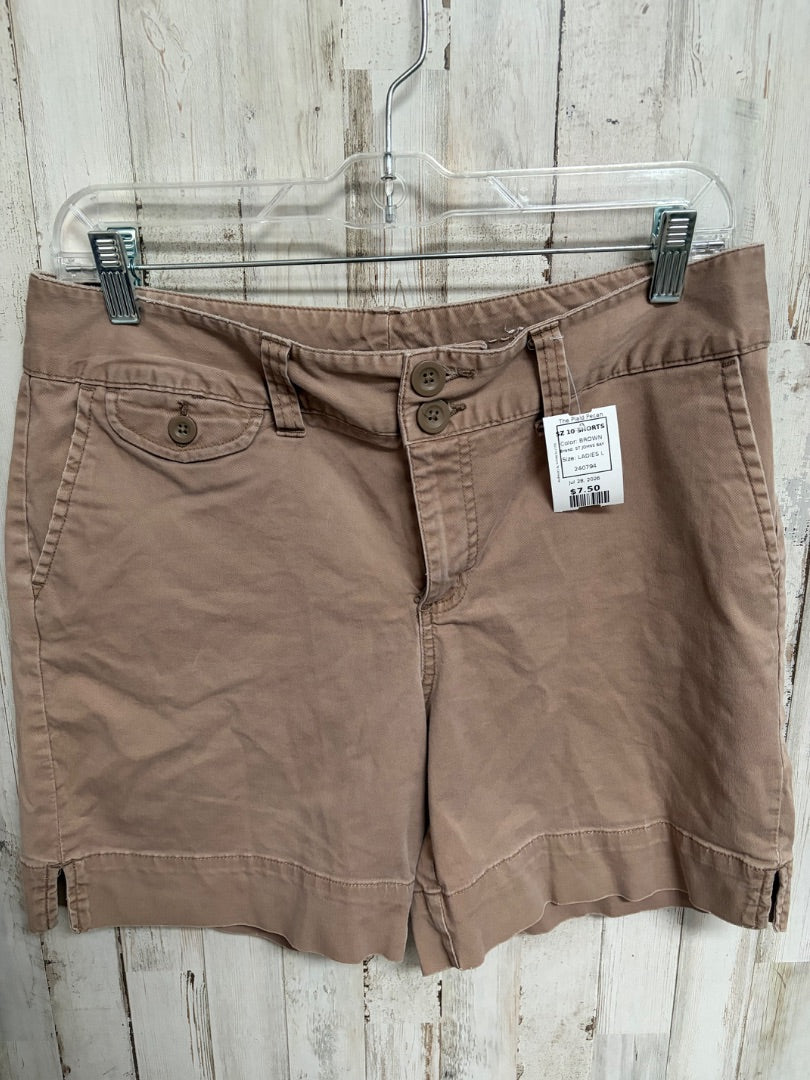 BROWN ST JOHNS BAY SZ 10 SHORTS, LADIES L