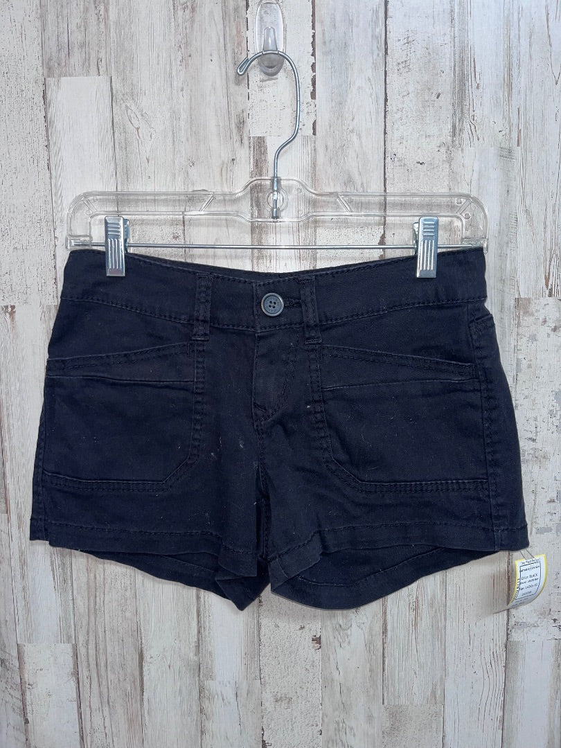 BLACK UNION BAY BUTTON SHORTS SZ 0, LADIES XS