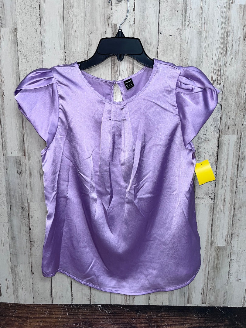 LIGHT PURPLE SHEIN SATIN BLOUSE, LADIES S