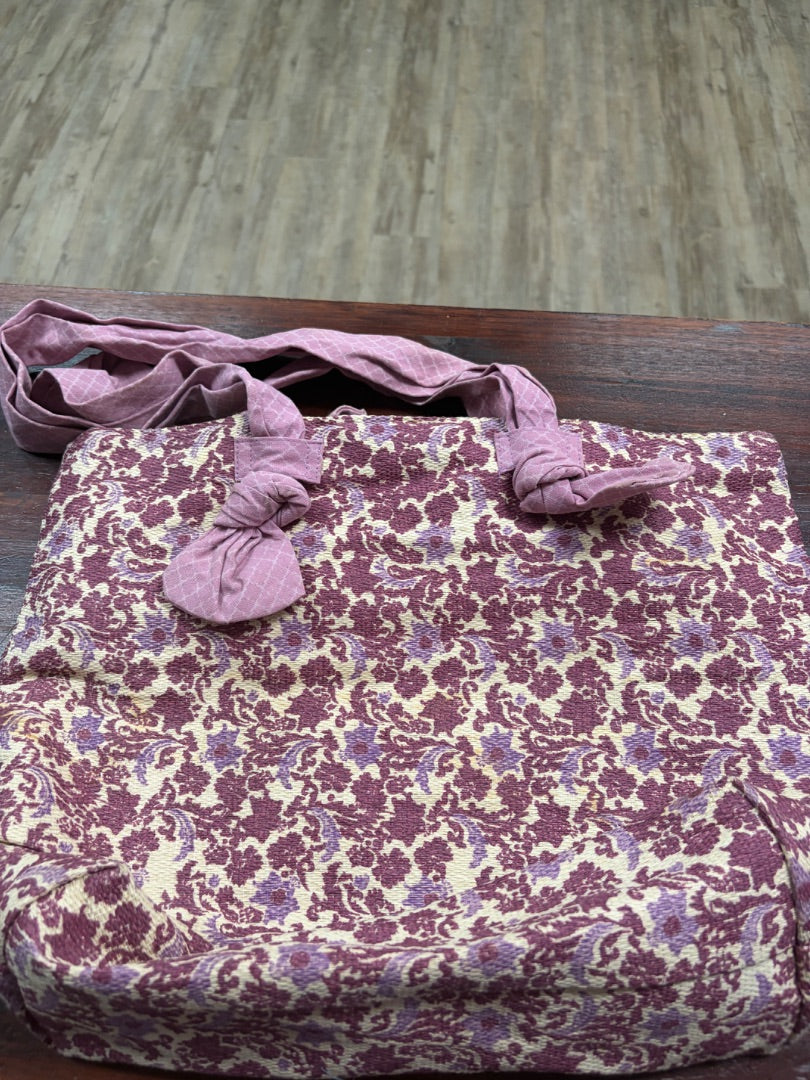PURPLE FLORAL TOTE