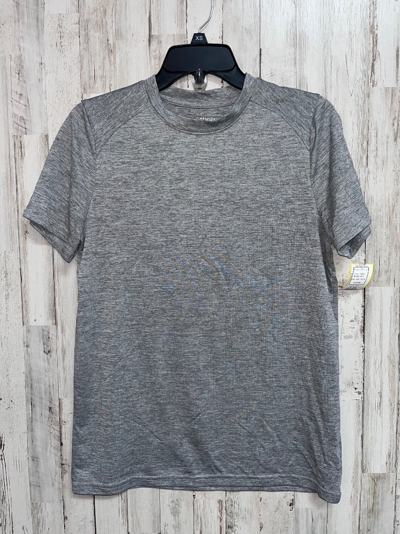 GREY BCG HEATHERED DRY FIT TEE, BOY 18/20