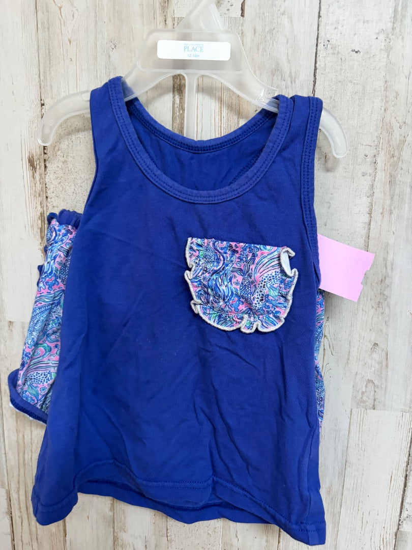 BLUE BOUTIQUE POCKET TANK 2PC SET, GIRLS 3T