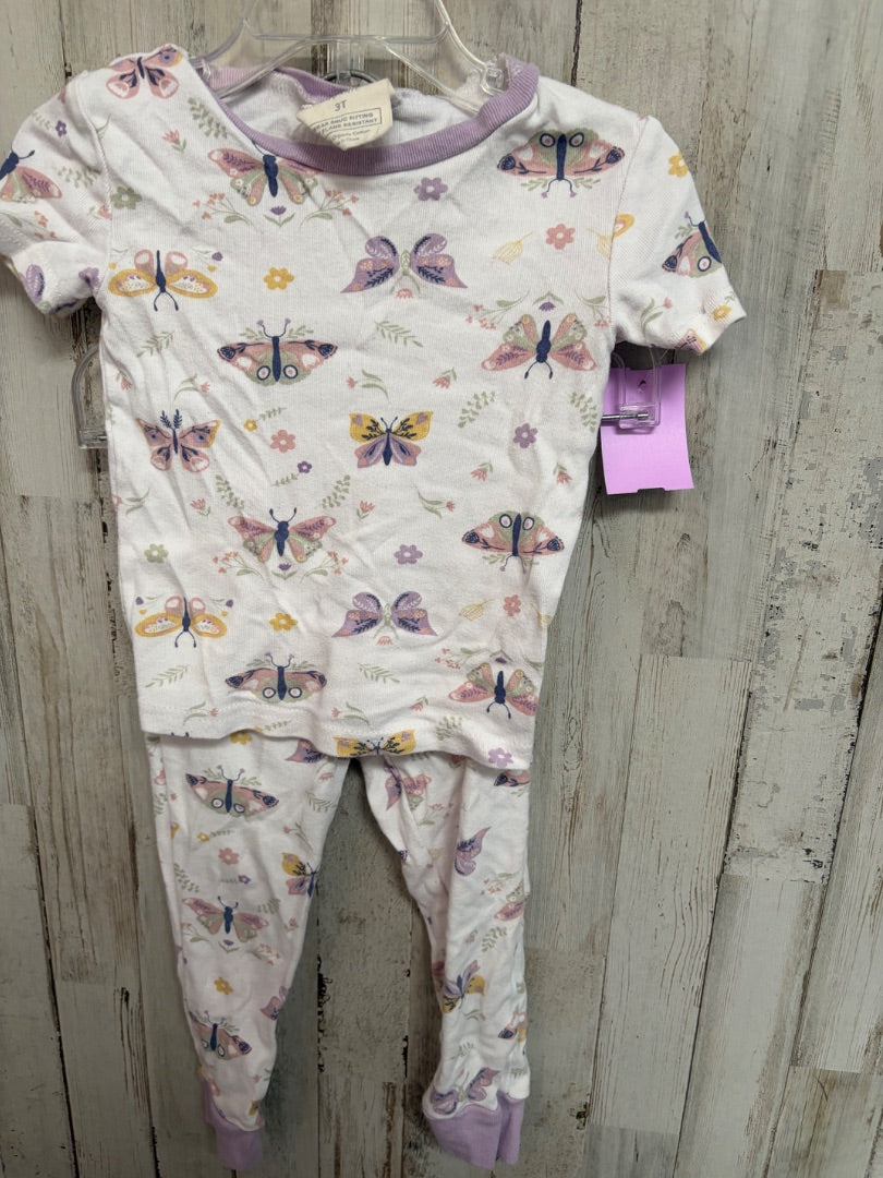 WHITE RABBIT BEAR BUTTERFLY 2PC PJ SET, GIRLS 3T
