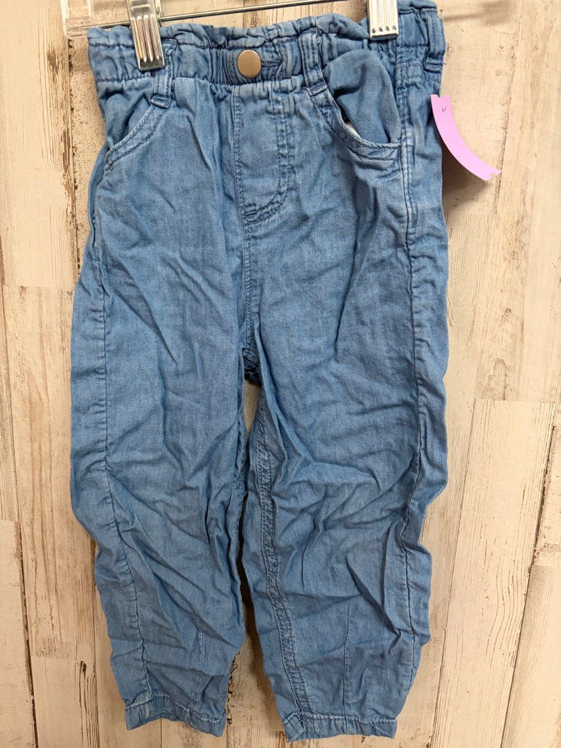 DENIM GARANIMALS PULL ON PANT, GIRLS 3T