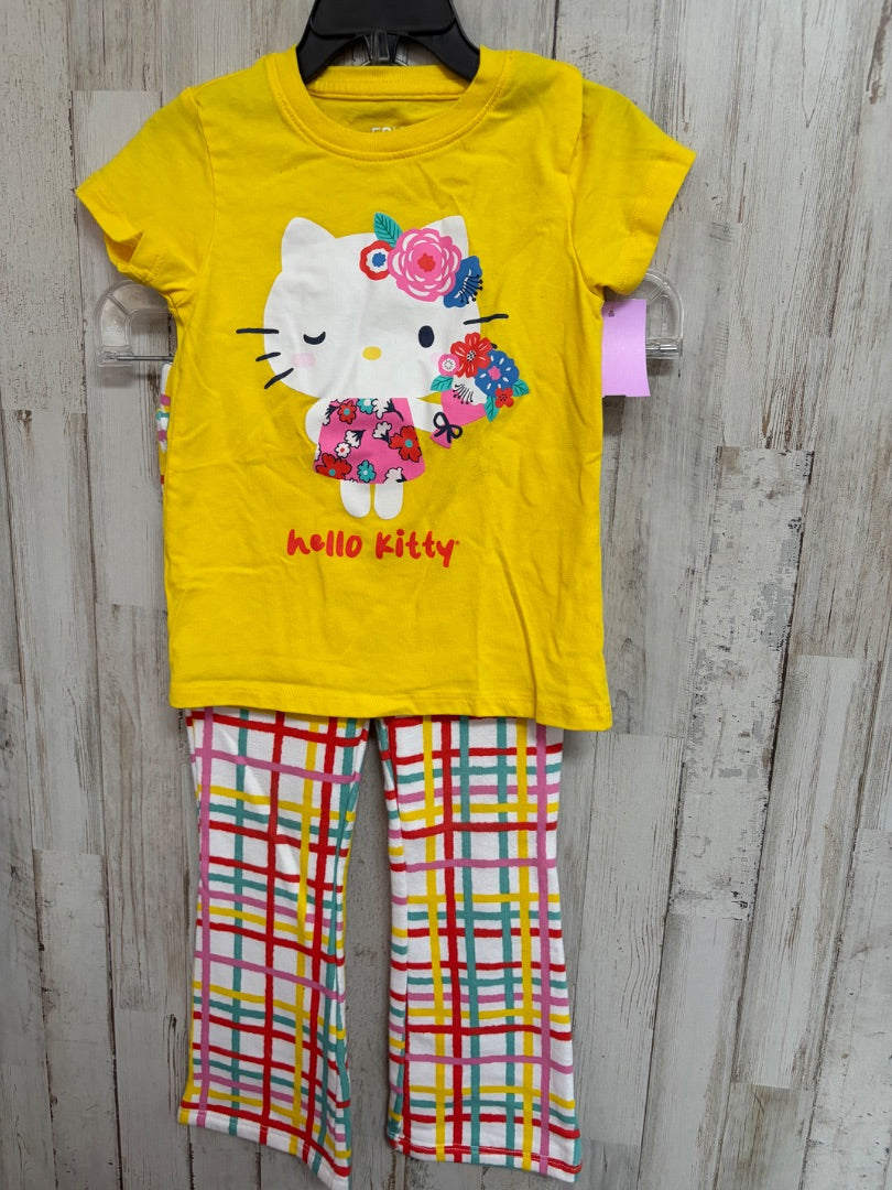 YELLOW EPIC THREADS HELLO KITTY 2PC SET, GIRLS 3T
