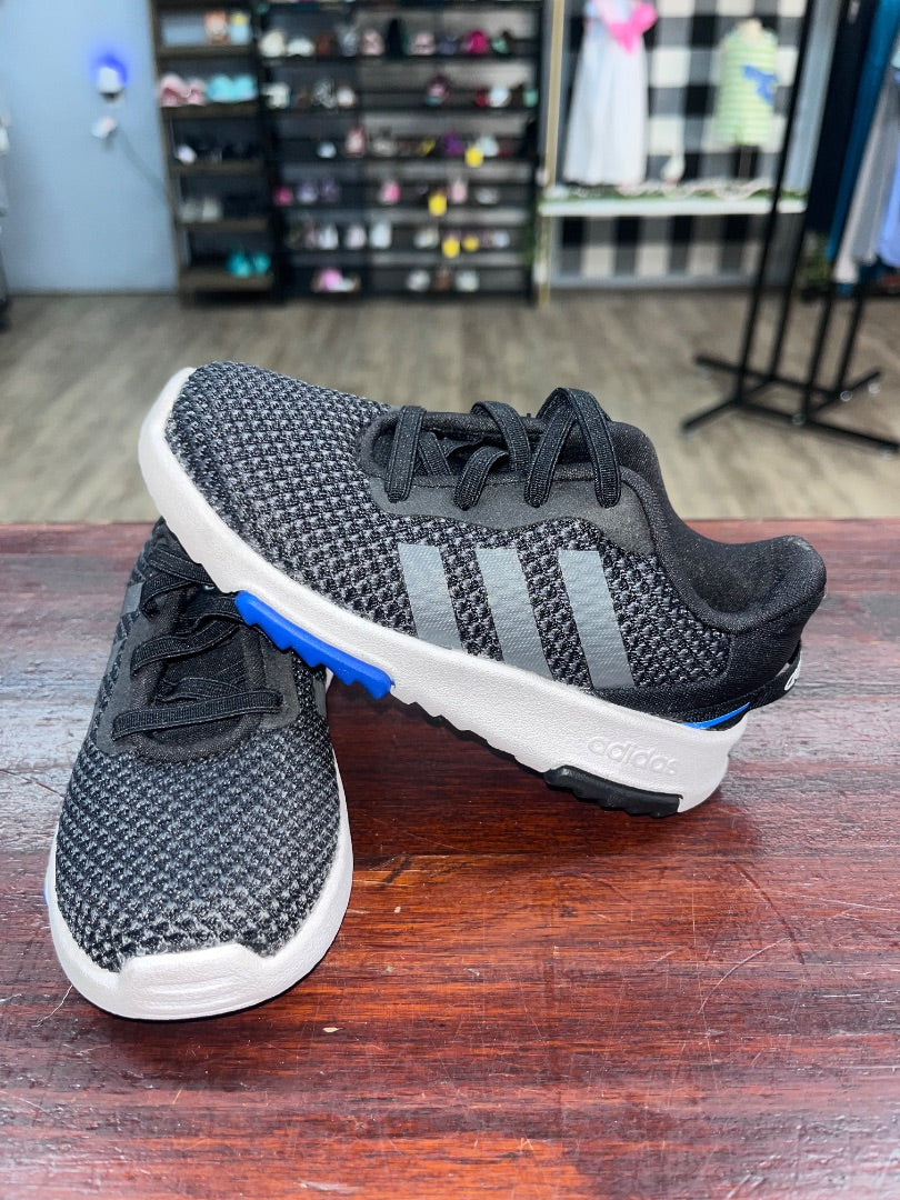 BLACK ADIDAS STRETCH LACE SNEAKERS, SHOES 8