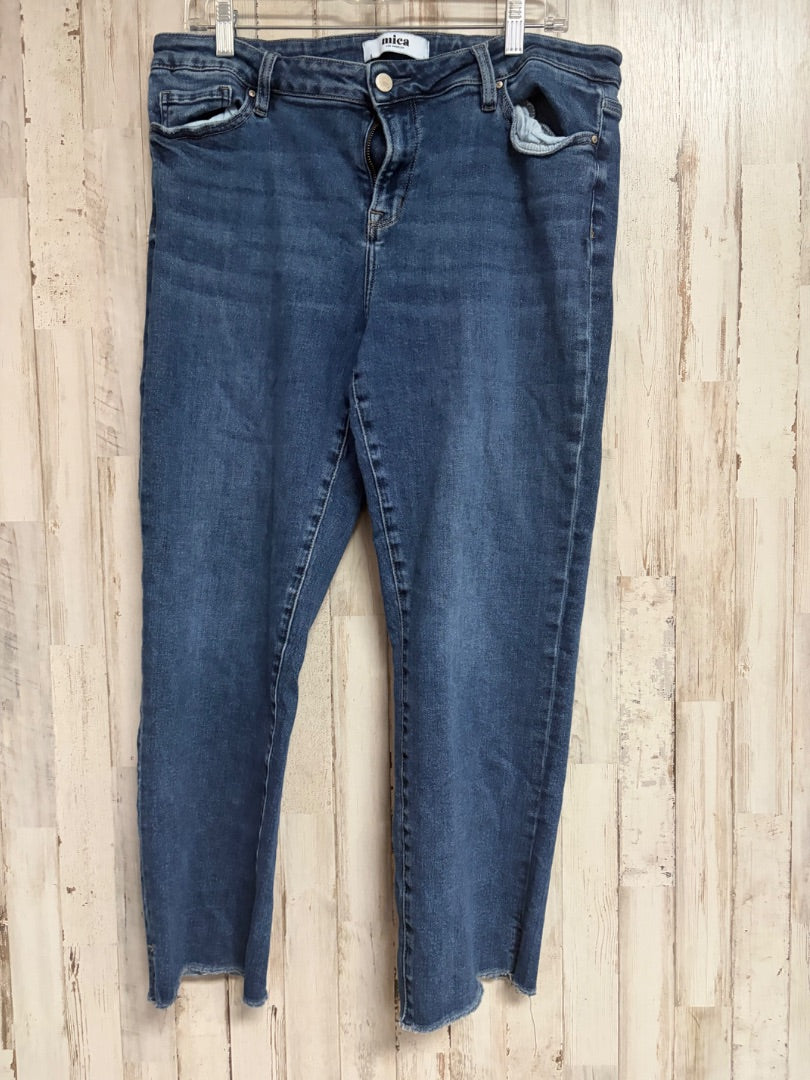DENIM MICA SZ32 FRAY JEANS, LADIES XL
