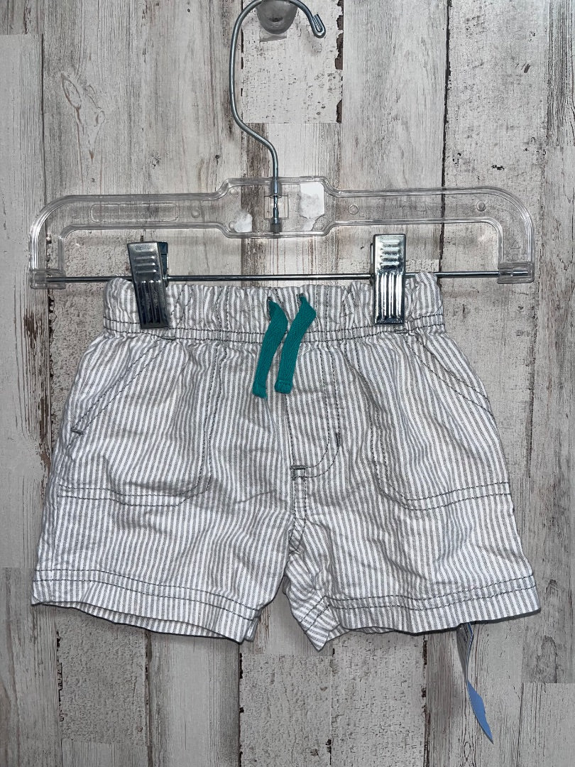 GREY CHILD OF MINE STRIPE SHORTS, BOY 12M