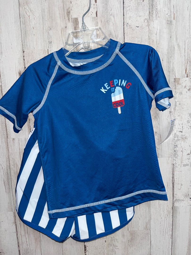 NAVY WONDER NATION 2PC SWIM SET, BOY 2T