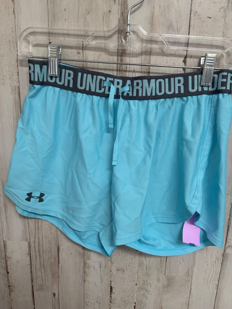 BLUE UNDER ARMOUR ATHLETIC SHORTS, LADIES XS
