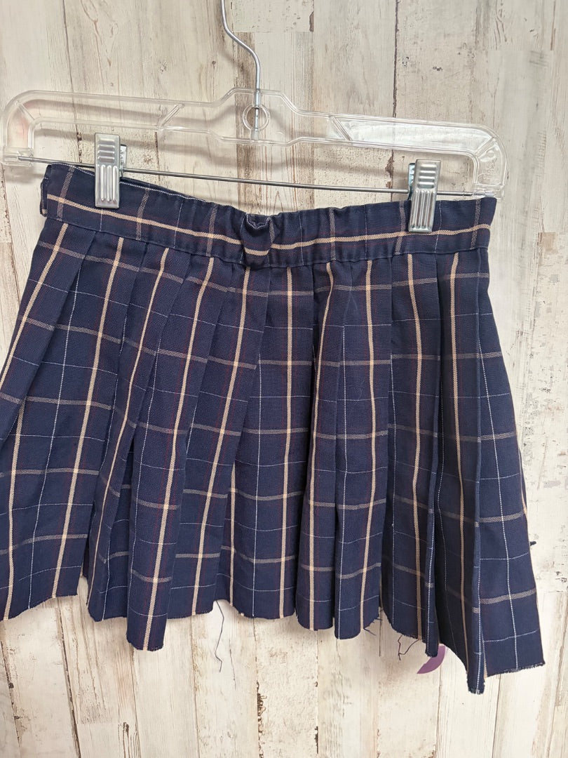 NAVY PLAID SKIRT, GIRLS 14