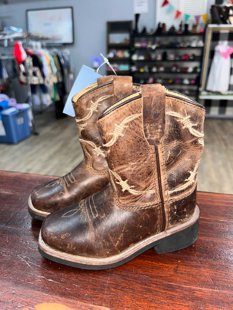 BROWN SMOKY MOUNTAIN BOOTS LEATHER COWGIRL BOOTS, SHOES 6
