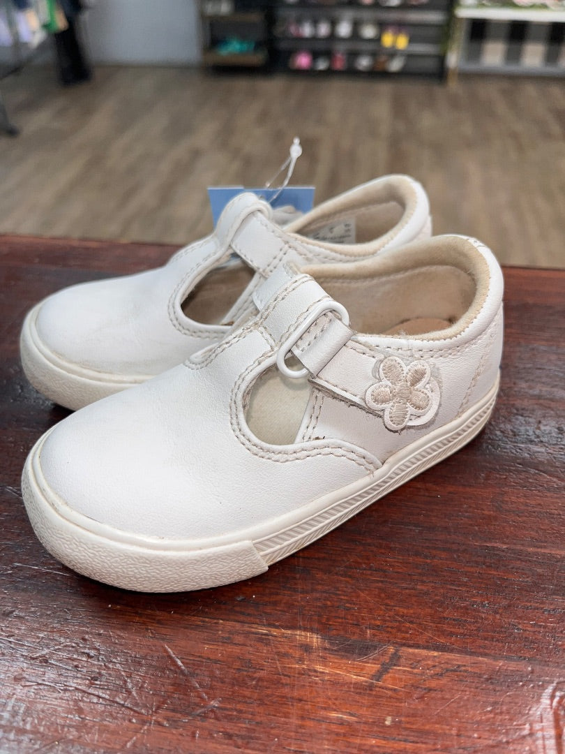 WHITE KEDS LEATHER FLOWER SNEAKERS, SHOES 5