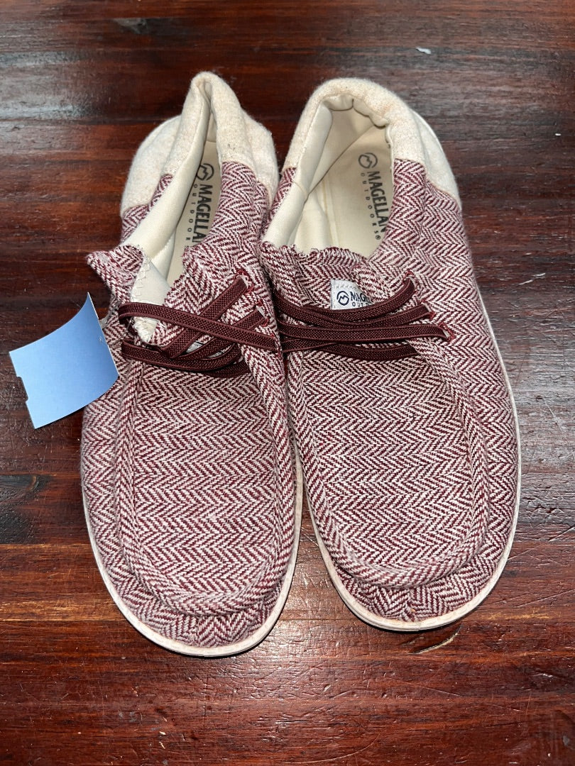 MAROON MAGELLAN KNIT SLIP ON SHOES, SHOES A9