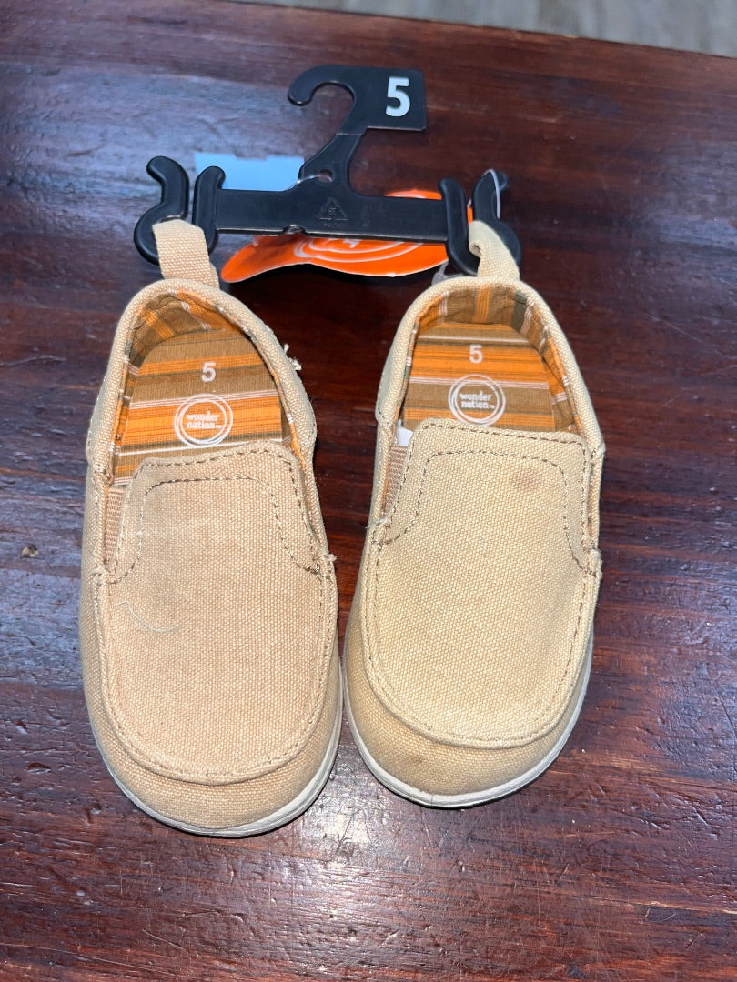 TAN WONDERN ATION NEW CANVAS SLIP ON SHOES, SHOES 5