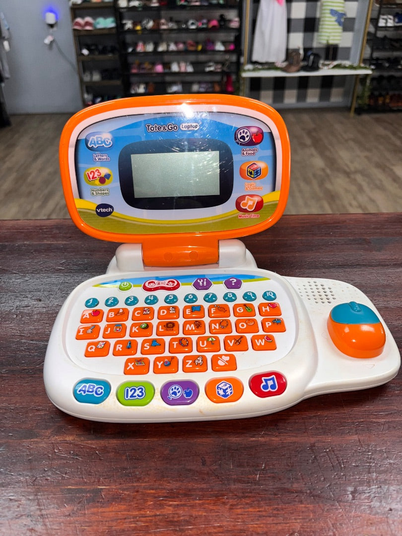 ORANGE VTECH TOTE AND GO LAPTOP