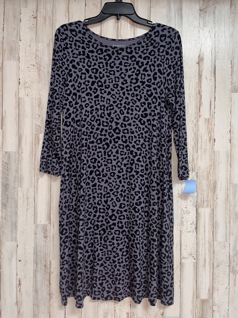 GREY TIME AND TRU COTTON LEOPARD DRESS, LADIES S