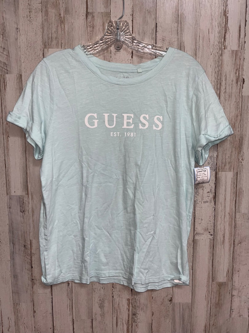 MINT GUESS LOGO TEE, LADIES M