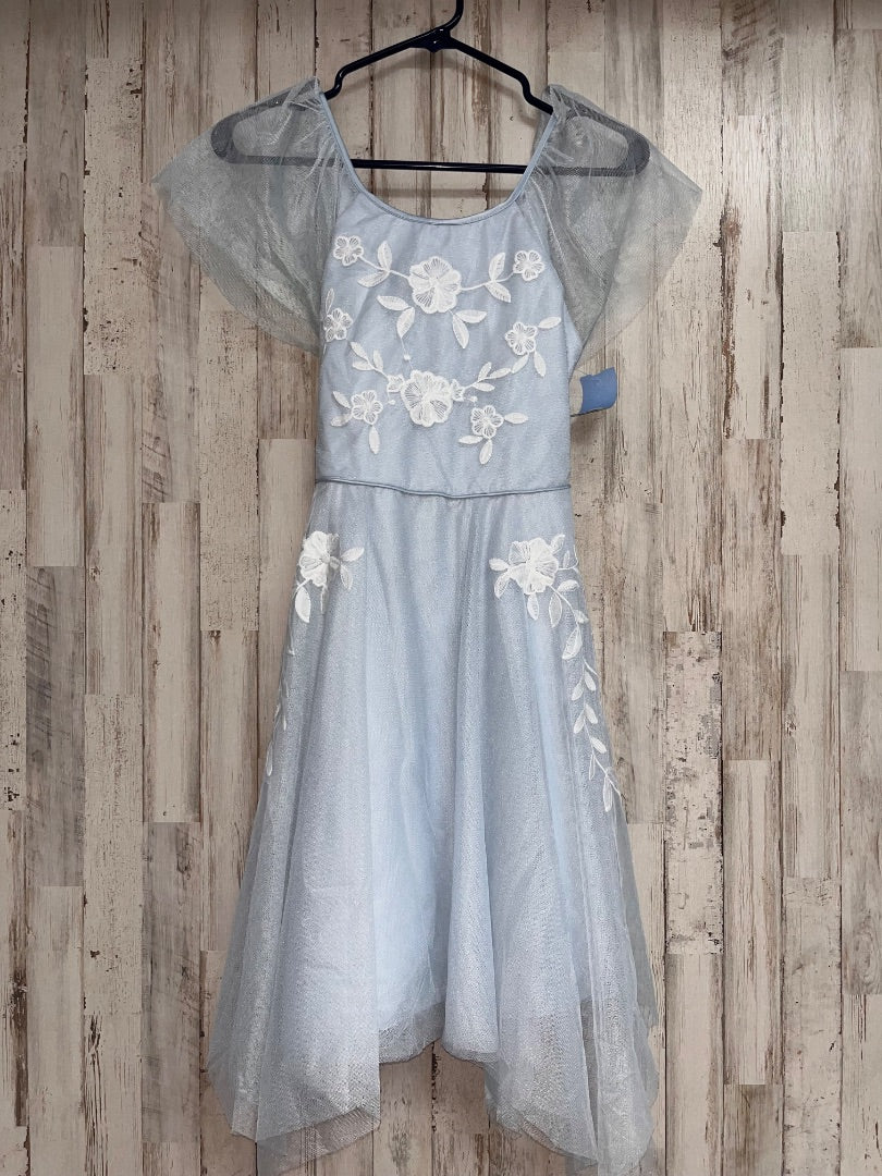 LIGHT BLUE KENSIE GIRL FLOWER TULLE DRESS, GIRL 12