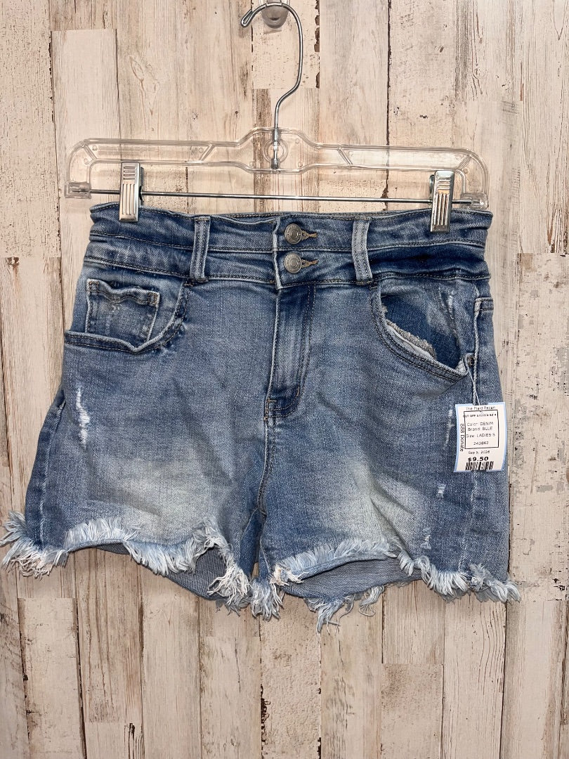 DENIM BLUE CUT OFF SHORTS SZ 4, LADIES S