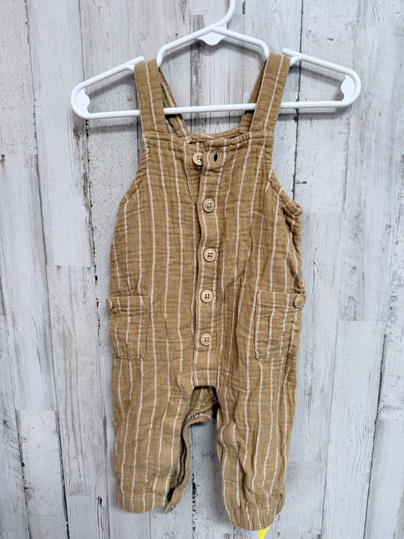 Light brown Cat and jack Stripe romper, Boy 3-6M