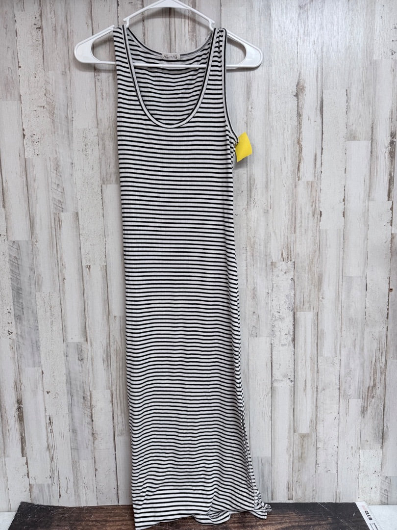 White HEART AND HIPS Striped maxi, Ladies L