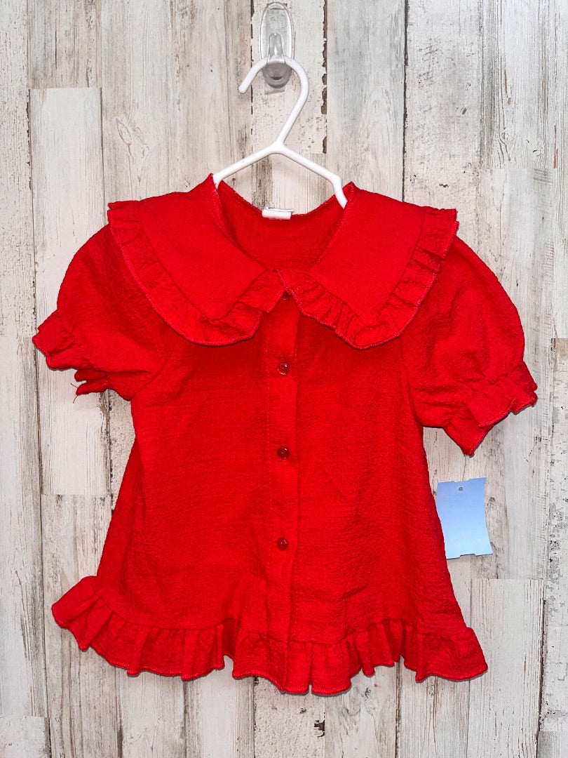 RED SHEIN Collar button up, GIRL 2/3